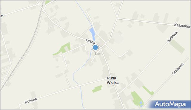 Ruda Wielka, Wiśniowa, mapa Ruda Wielka