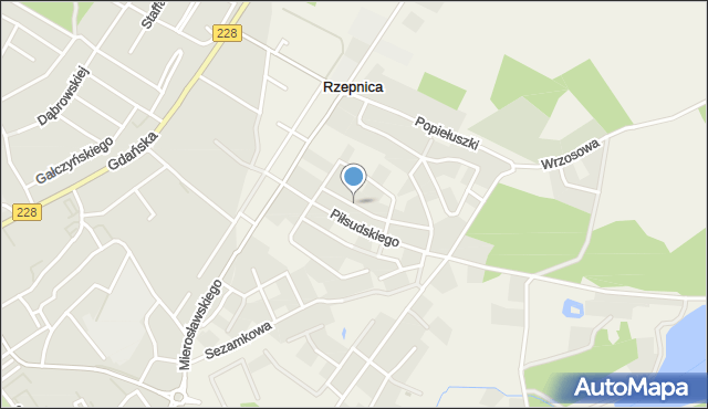 Rzepnica, Wieniawskiego Henryka, mapa Rzepnica