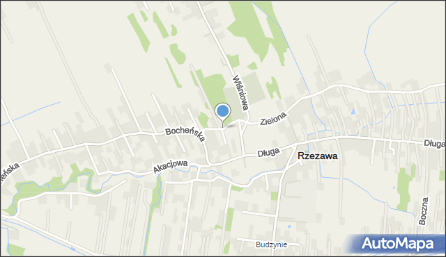 Rzezawa, Wieczysta, mapa Rzezawa