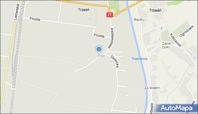 Sandomierz, Wielowiejska, mapa Sandomierza