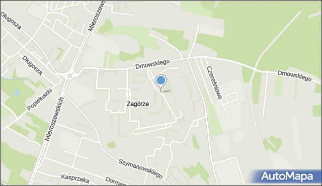 Sosnowiec, Wiosny Ludów, mapa Sosnowca