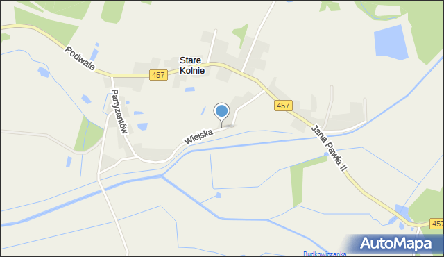 Stare Kolnie, Wiejska, mapa Stare Kolnie