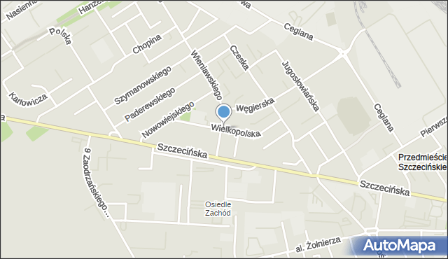 Stargard, Wielkopolska, mapa Stargard