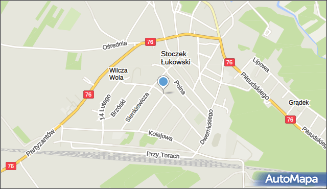 Stoczek Łukowski, Witosa Wincentego, mapa Stoczek Łukowski