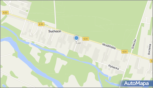Suchocin gmina Jabłonna, Wiklinowa, mapa Suchocin gmina Jabłonna