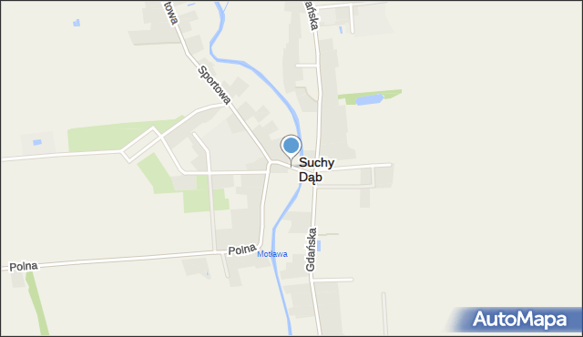 Suchy Dąb, Witosa Wincentego, mapa Suchy Dąb