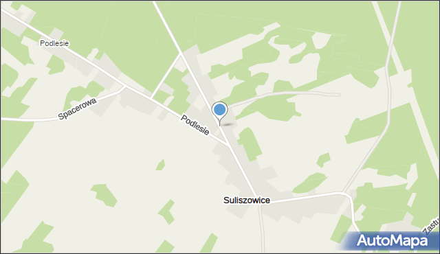 Suliszowice, Wiejska, mapa Suliszowice