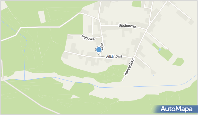 Świerczyniec gmina Bojszowy, Wiklinowa, mapa Świerczyniec gmina Bojszowy