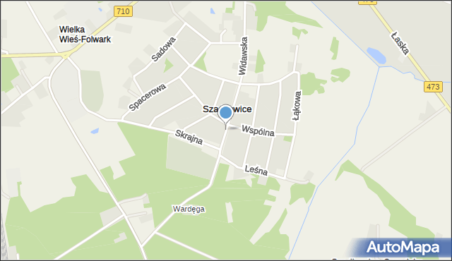 Szadkowice-Ogrodzim, Widawska, mapa Szadkowice-Ogrodzim