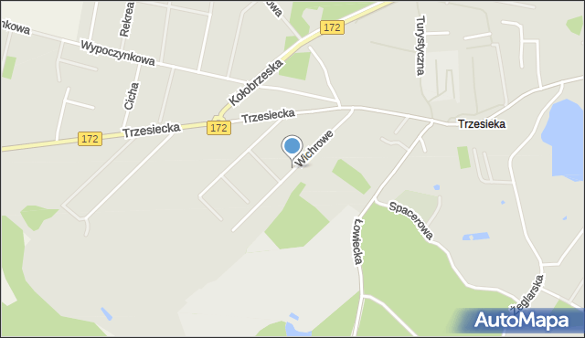 Szczecinek, Wichrowe Wzgórze, mapa Szczecinek
