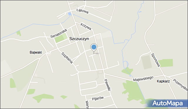 Szczuczyn powiat grajewski, Wiśniowa, mapa Szczuczyn powiat grajewski