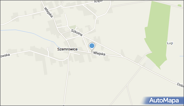 Szemrowice, Wiejska, mapa Szemrowice