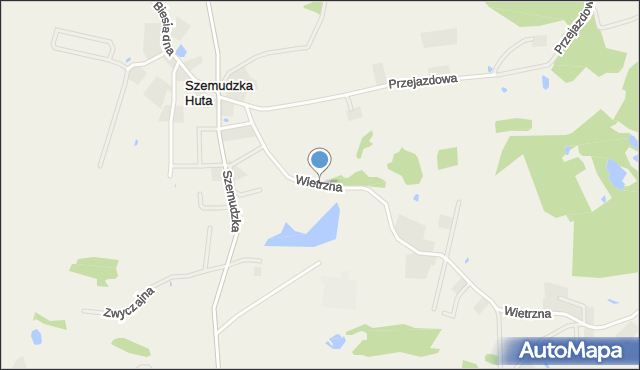 Szemudzka Huta, Wietrzna, mapa Szemudzka Huta