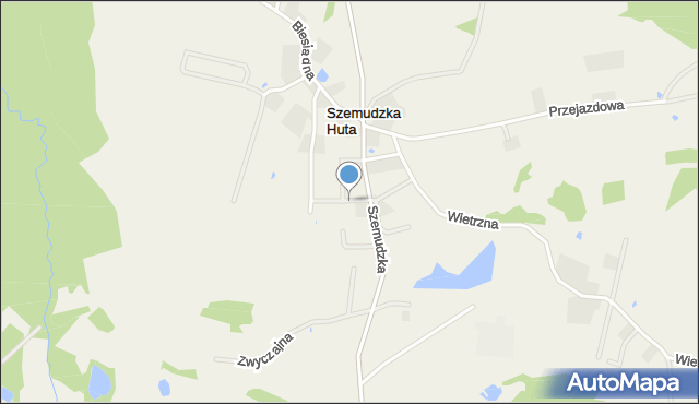 Szemudzka Huta, Wiosenna, mapa Szemudzka Huta