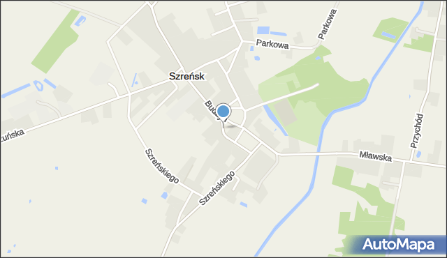 Szreńsk, Wikariacka, mapa Szreńsk