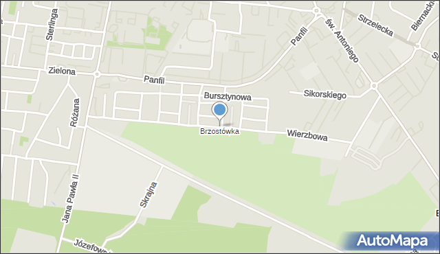 Tomaszów Mazowiecki, Wierzbowa, mapa Tomaszów Mazowiecki