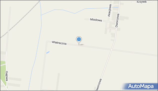 Topola Wielka, Wiatraczna, mapa Topola Wielka