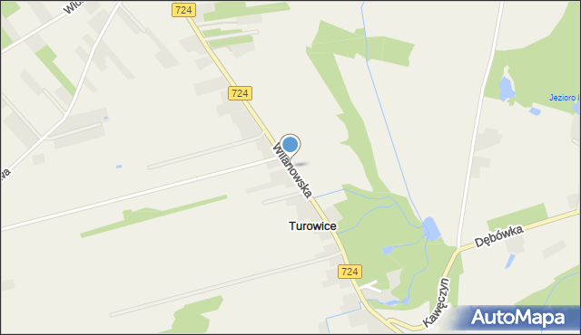 Turowice gmina Konstancin-Jeziorna, Wilanowska, mapa Turowice gmina Konstancin-Jeziorna