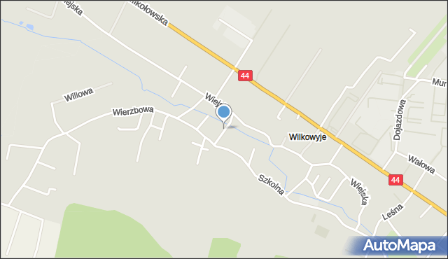 Tychy, Wiśniowa, mapa Tychów