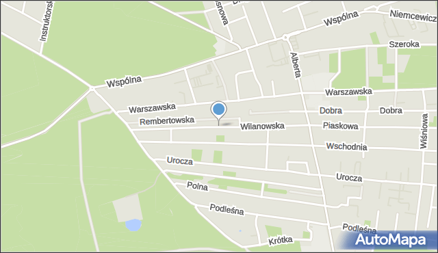 Warszawa, Wilanowska, mapa Warszawy