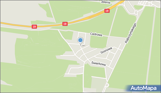 Wasilków, Wierzbowa, mapa Wasilków