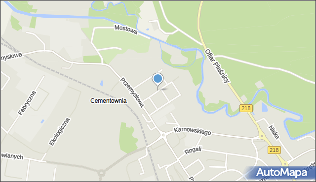 Wejherowo, Wierzbowa, mapa Wejherowo