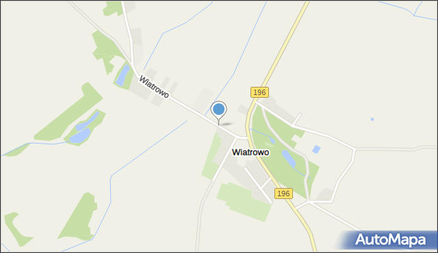 Wiatrowo gmina Wągrowiec, Wiatrowo, mapa Wiatrowo gmina Wągrowiec