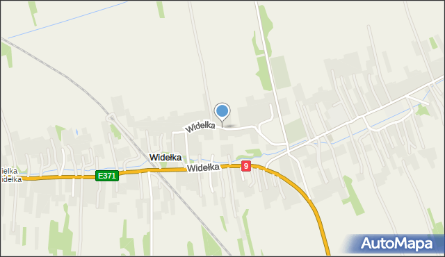 Widełka, Widełka, mapa Widełka