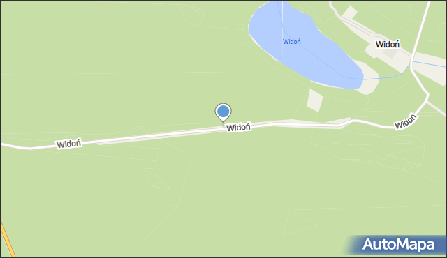 Widoń, Widoń, mapa Widoń