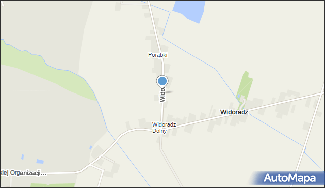 Widoradz, Widoradz, mapa Widoradz