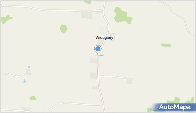 Widugiery, Widugiery, mapa Widugiery