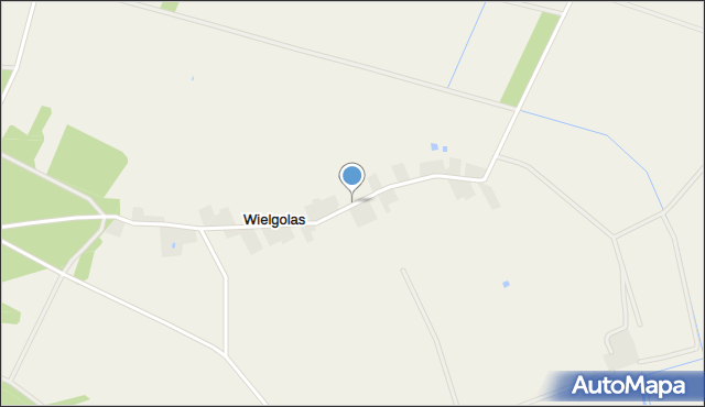 Wielgolas gmina Krzywda, Wielgolas, mapa Wielgolas gmina Krzywda