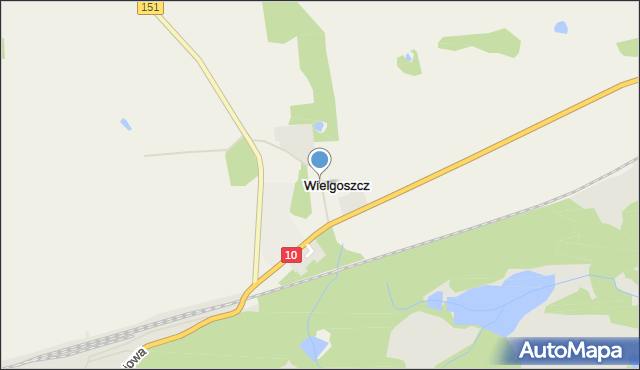 Wielgoszcz, Wielgoszcz, mapa Wielgoszcz