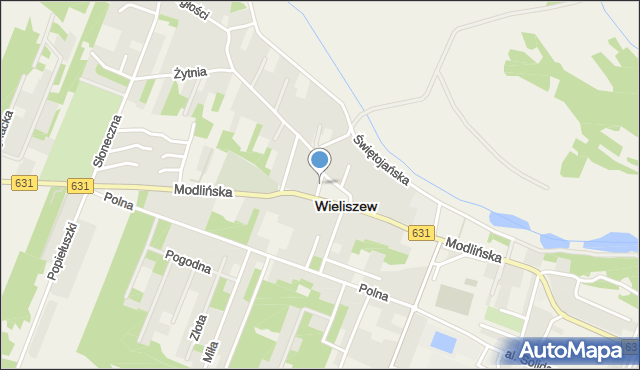 Wieliszew, Wieliszew, mapa Wieliszew