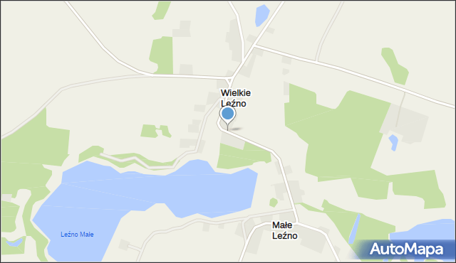 Wielkie Leźno, Wielkie Leźno, mapa Wielkie Leźno