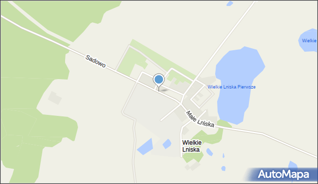 Wielkie Lniska, Wielkie Lniska, mapa Wielkie Lniska