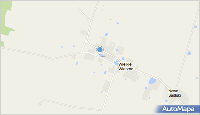 Wielkie Wierzno, Wielkie Wierzno, mapa Wielkie Wierzno