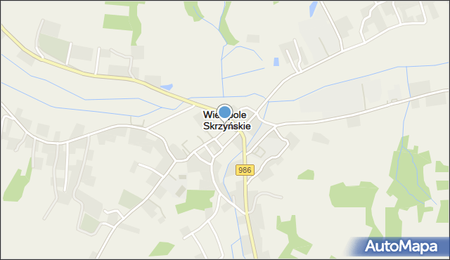 Wielopole Skrzyńskie, Wielopole Skrzyńskie, mapa Wielopole Skrzyńskie
