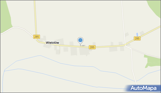 Wielotów, Wielotów, mapa Wielotów