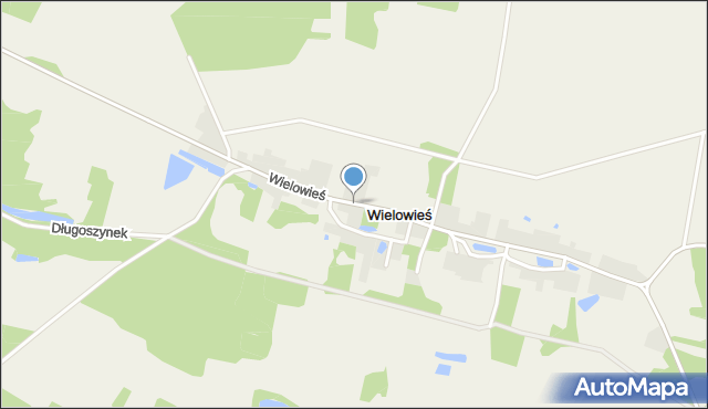 Wielowieś gmina Sulęcin, Wielowieś, mapa Wielowieś gmina Sulęcin