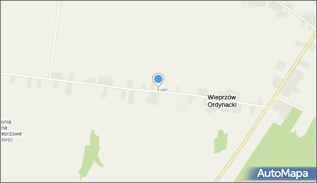 Wieprzów Ordynacki, Wieprzów Ordynacki, mapa Wieprzów Ordynacki