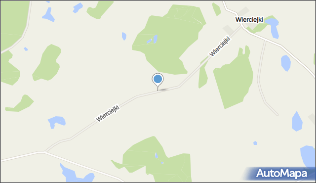 Wierciejki, Wierciejki, mapa Wierciejki