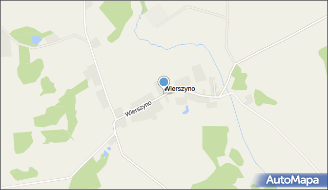 Wierszyno, Wierszyno, mapa Wierszyno