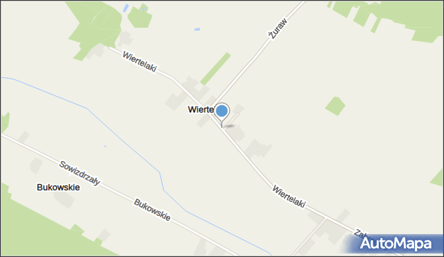 Wiertelaki, Wiertelaki, mapa Wiertelaki