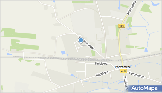 Wieruszów, Willowa, mapa Wieruszów