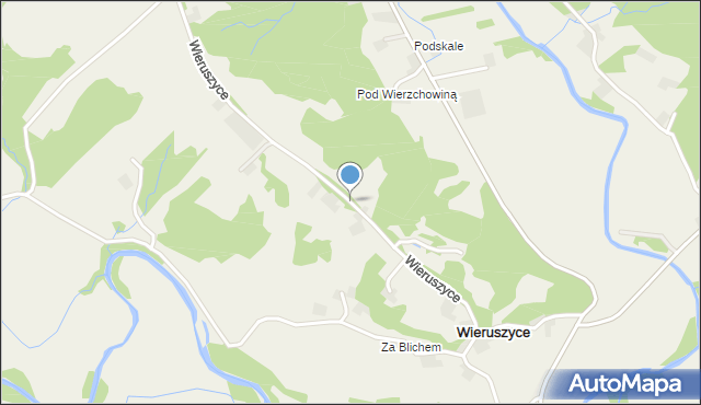 Wieruszyce, Wieruszyce, mapa Wieruszyce