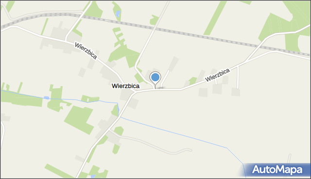 Wierzbica gmina Tuczępy, Wierzbica, mapa Wierzbica gmina Tuczępy