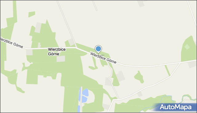 Wierzbice Górne, Wierzbice Górne, mapa Wierzbice Górne