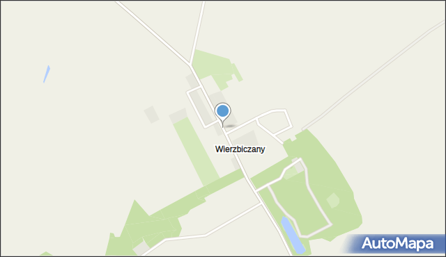 Wierzbiczany gmina Gniewkowo, Wierzbiczany, mapa Wierzbiczany gmina Gniewkowo