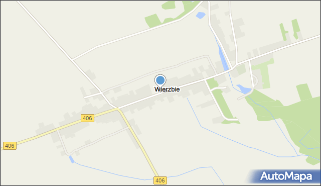 Wierzbie gmina Łambinowice, Wierzbie, mapa Wierzbie gmina Łambinowice